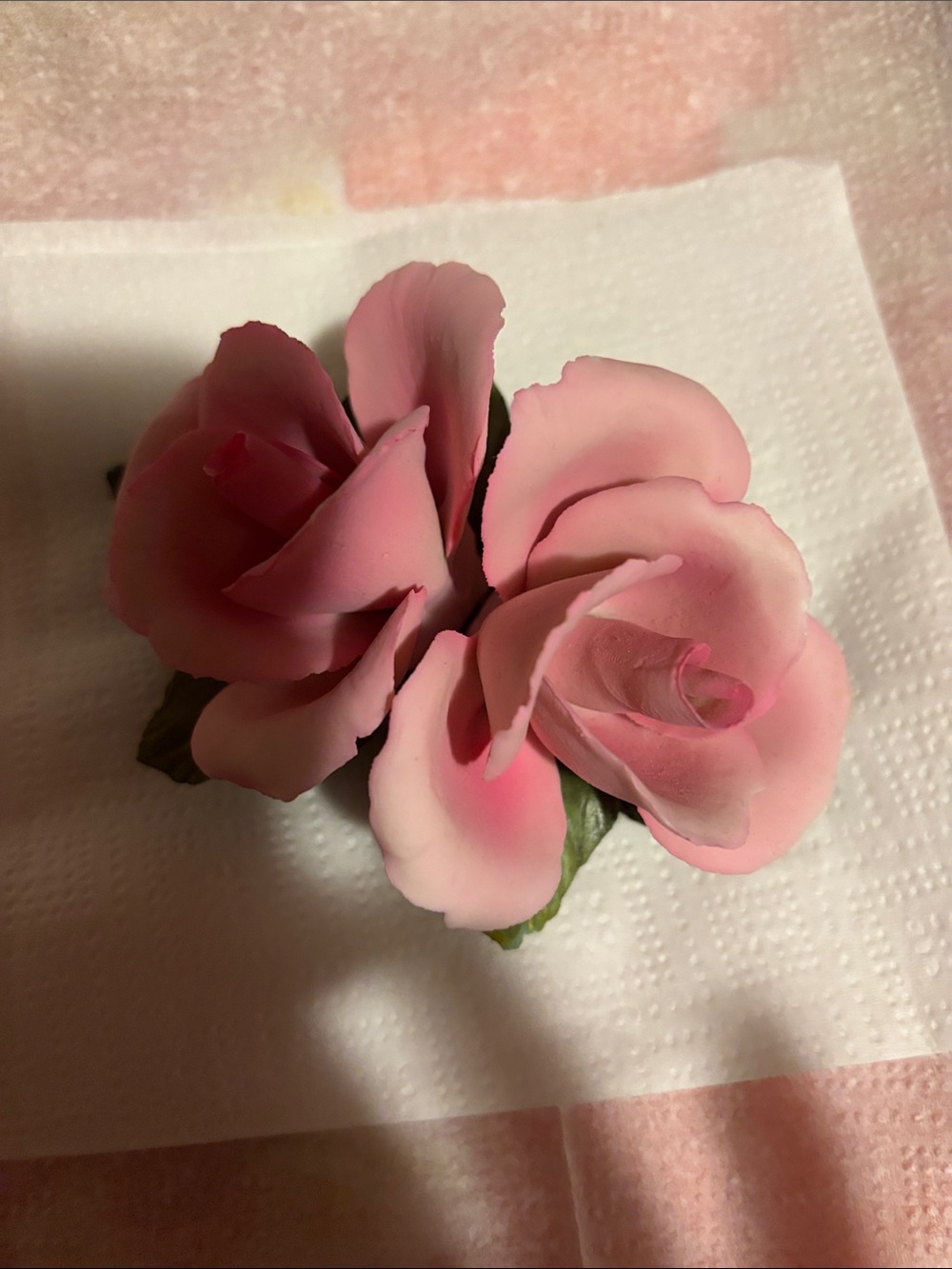 Pink Decorative Rose Accent - Home Accents